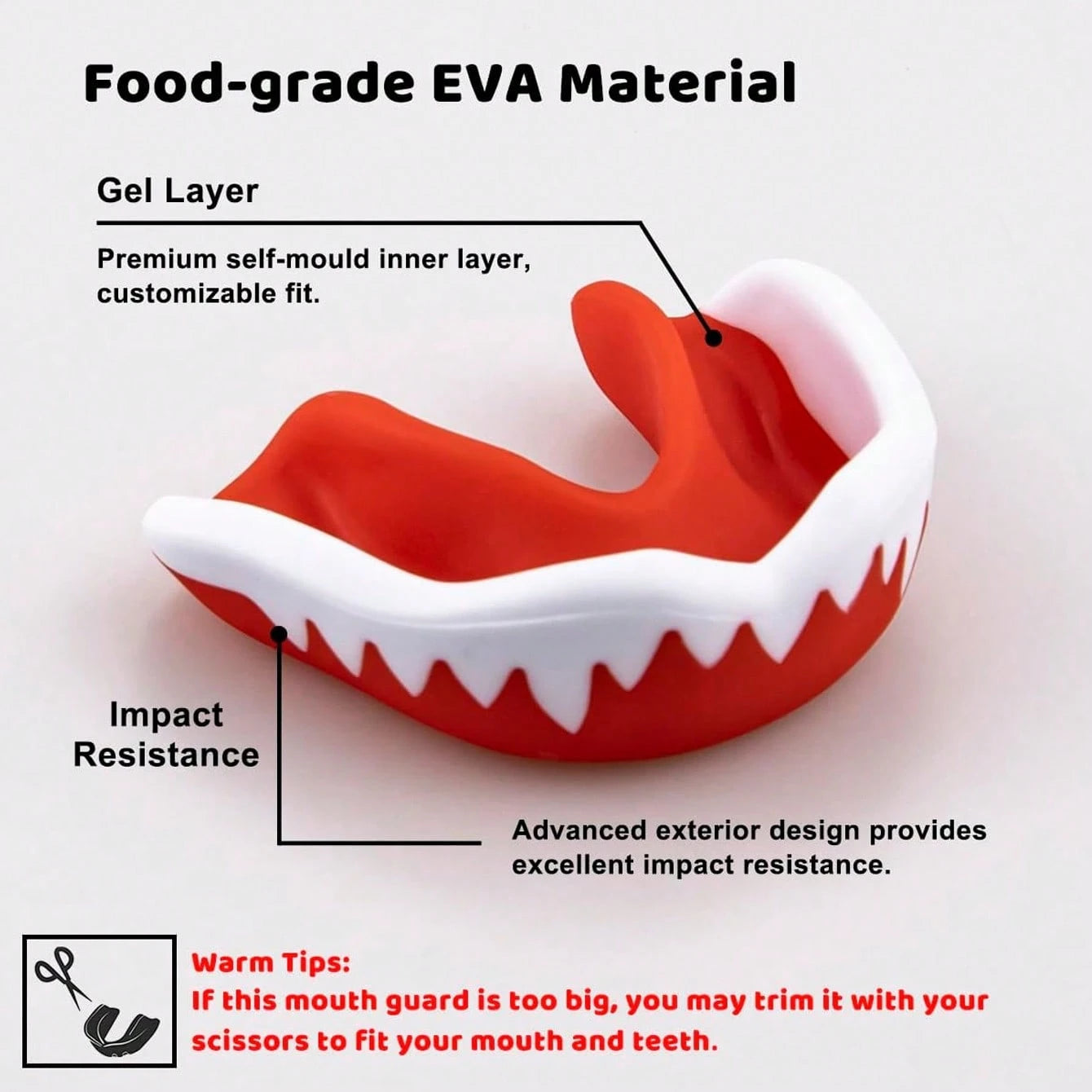8pcs/4pcs/1pc Sports Mouth Guard With Storage Box, Boxing And Combat Mouth Guard, Wrestling Mouth Guard, Mouth Guard Also Suitable For Various Ball Sports