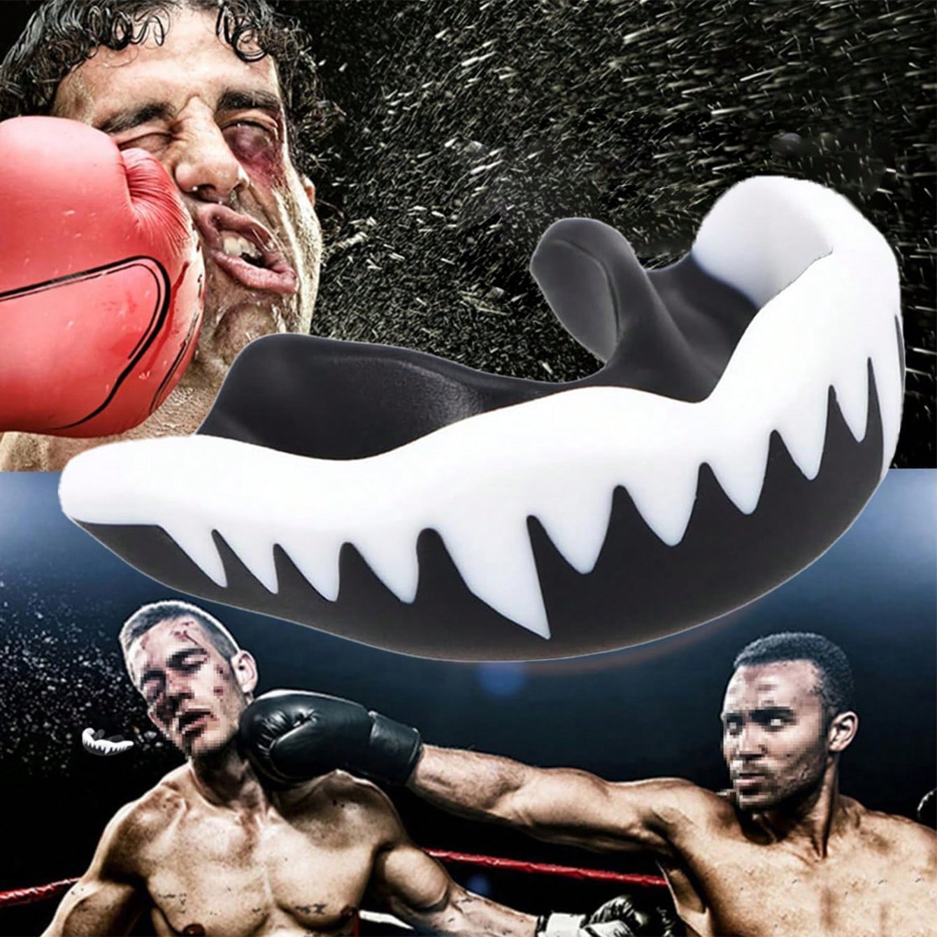 8pcs/4pcs/1pc Sports Mouth Guard With Storage Box, Boxing And Combat Mouth Guard, Wrestling Mouth Guard, Mouth Guard Also Suitable For Various Ball Sports