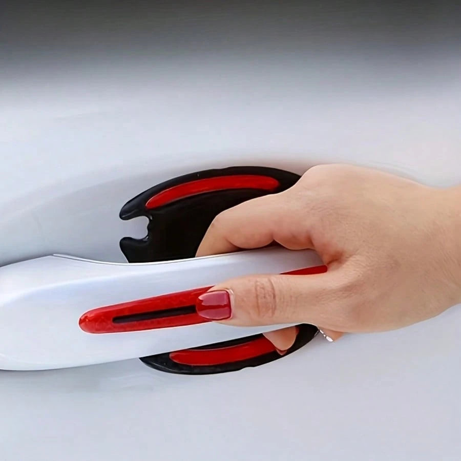 8pcs Door Handle Protective Film, Car Handle Reflective Strip, Door Handle Protective Sticker, Door Handle Tape, Spray Paint, Anti-Scratch Tape