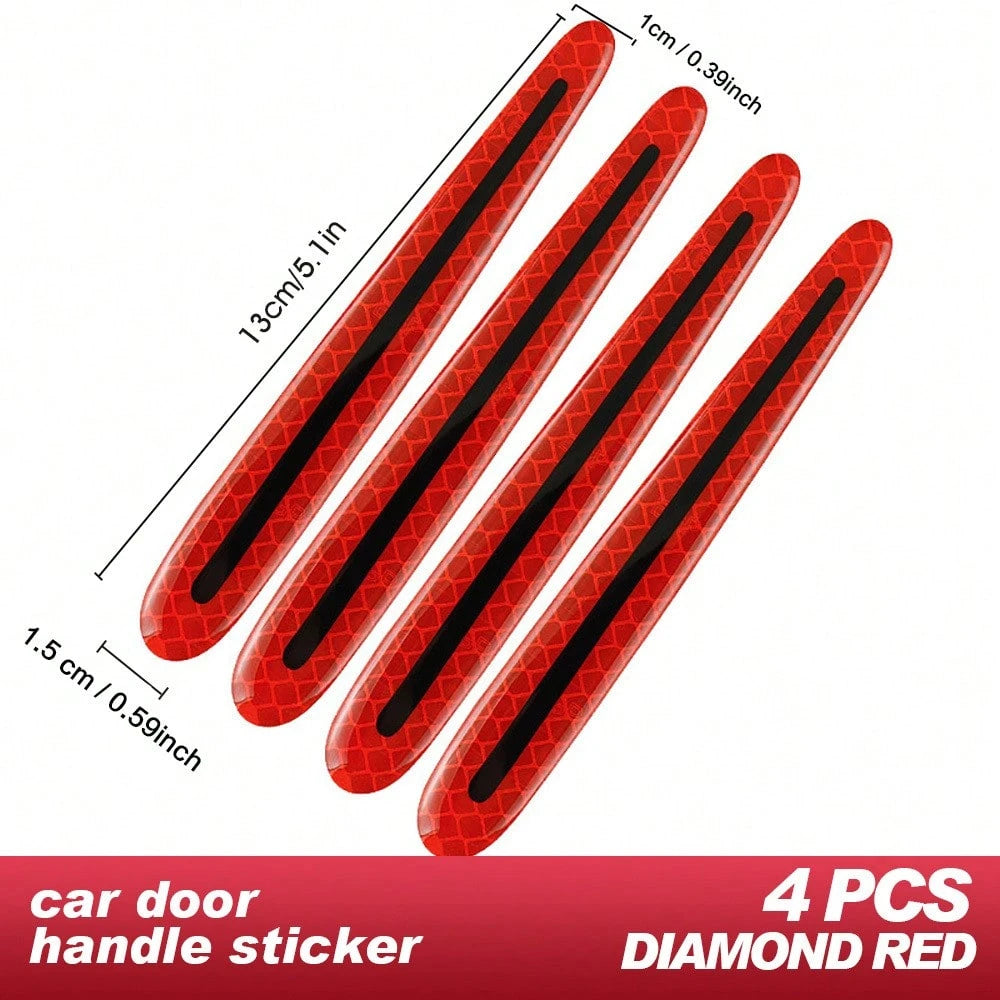 8pcs Door Handle Protective Film, Car Handle Reflective Strip, Door Handle Protective Sticker, Door Handle Tape, Spray Paint, Anti-Scratch Tape