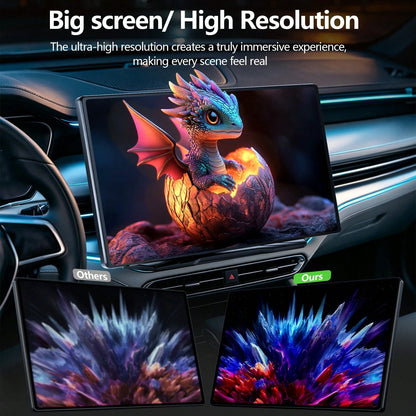 9-Inch Portable CarPlay Screen For Car- Built-In Backup Camera, GPS Navigation, Siri Voice Assistant, FM Radio, AUX & Mirror Link- Supports Apple CarPlay & Android Auto