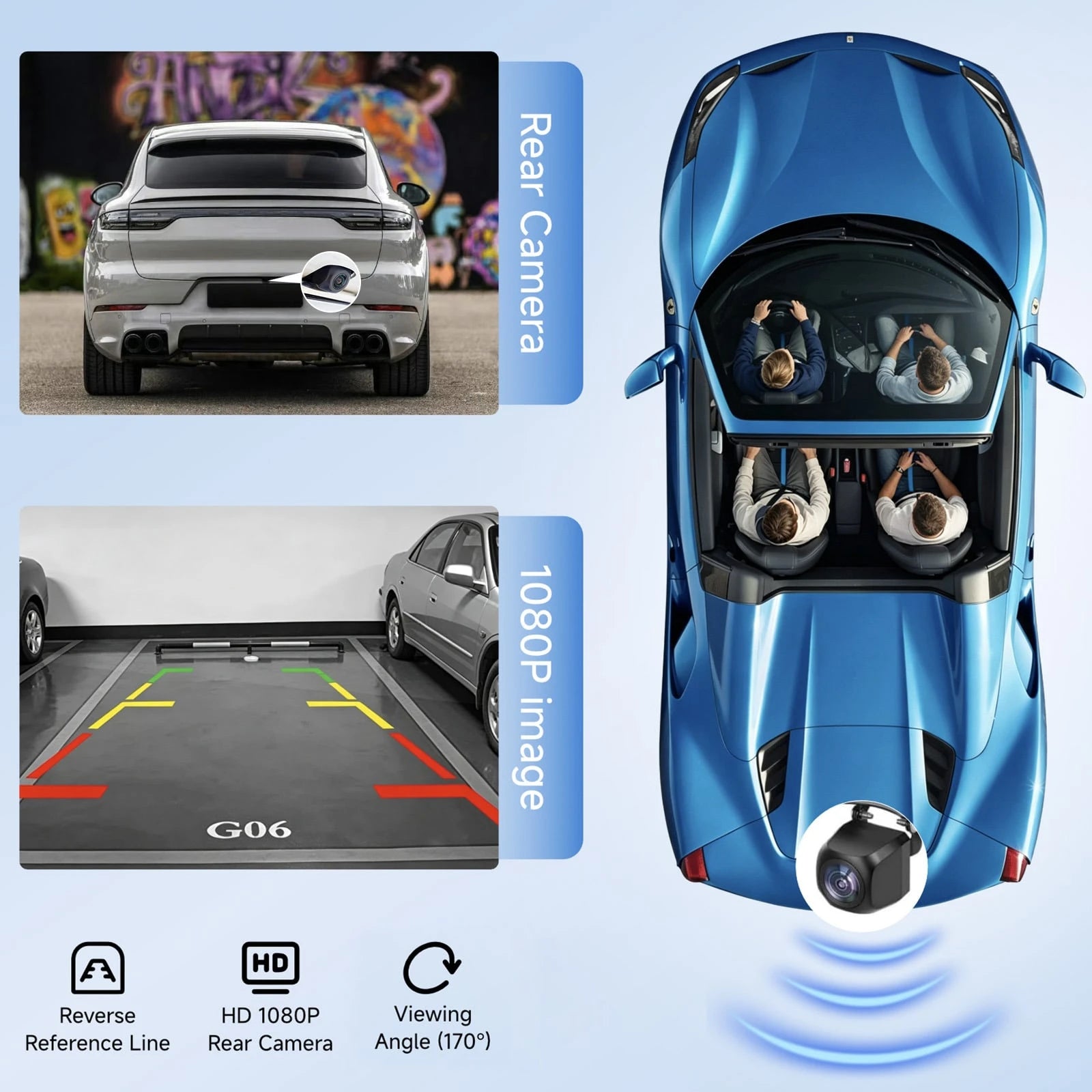 9-Inch Portable CarPlay Screen For Car- Built-In Backup Camera, GPS Navigation, Siri Voice Assistant, FM Radio, AUX & Mirror Link- Supports Apple CarPlay & Android Auto