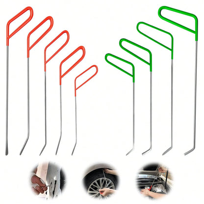 9-Piece Stainless Steel Paintless Dent Repair Tool Set-Ideal For DIY Minor Dent Repair And Professional Auto Repair Shops