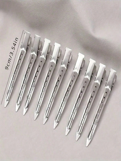 9cm 1/20/40/50/60/100pcs Fluffy Root Clips, Professional Metal Hair Clips, Hair Clips, DIY Tools, Hair Accessories, Hair Styling Tools