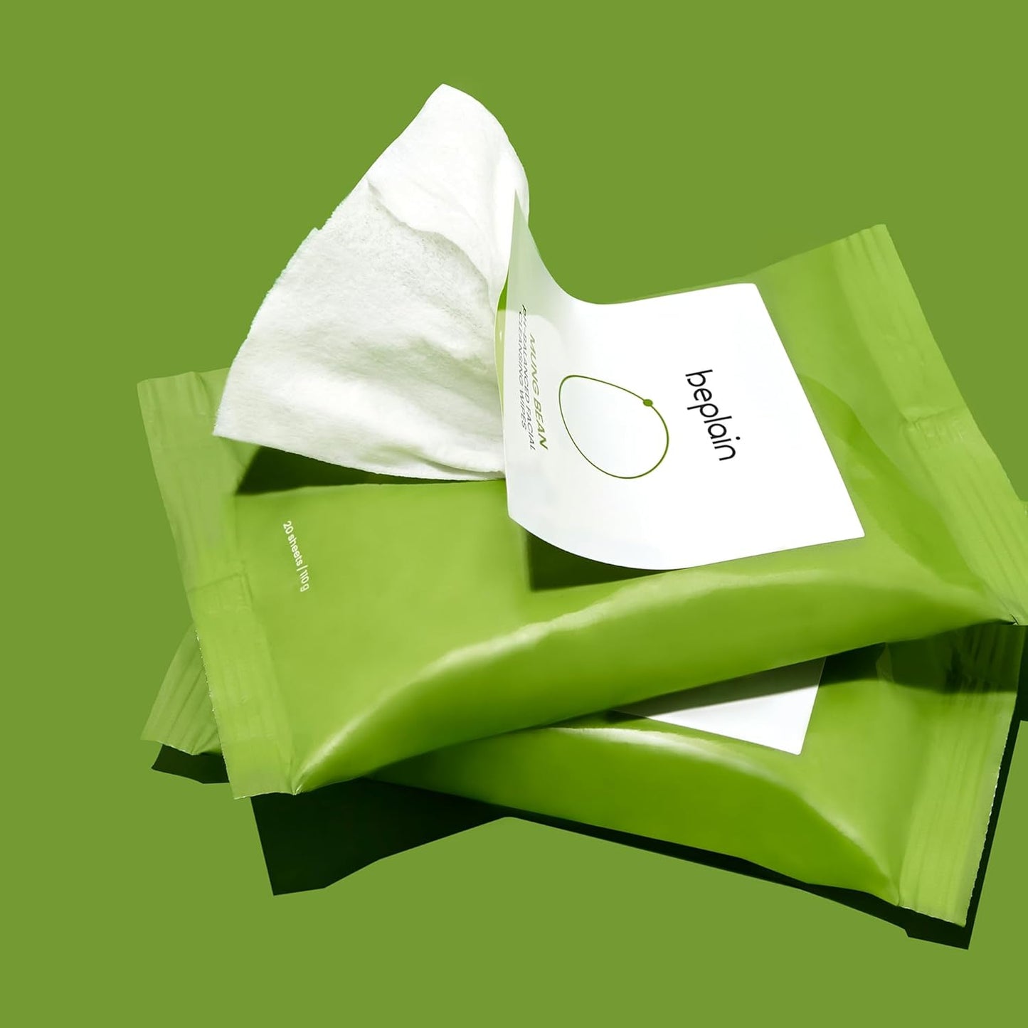 Beplain Mung Bean pH-Balanced Facial Cleansing Wipes