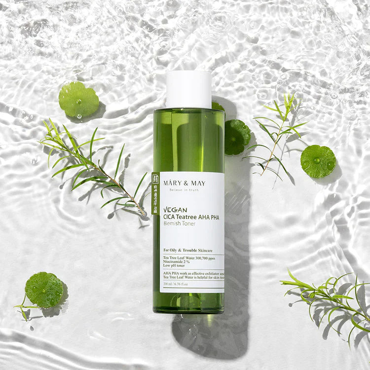 Mary & May Vegan Cica Tea Tree AHA PHA Toner