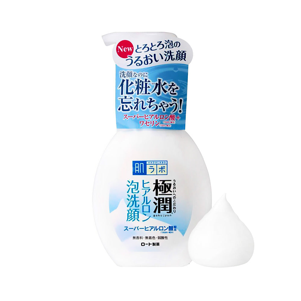 Rohto Hada Labo Gokujyun Hyaluronic Foaming Facial Wash