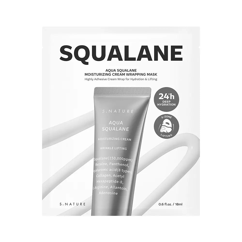 S.NATURE Aqua Squalane Moisturizing Cream Wrapping Masks