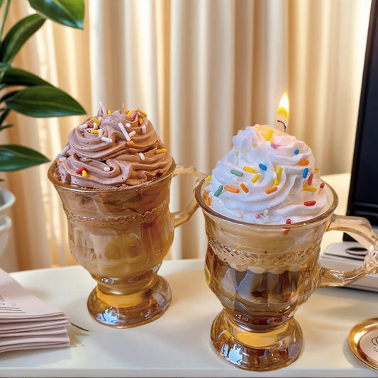 A Cup Of Chocolate Cream Candle! Hope Your Days Are As Sweet As These Adorable Candles. May Next Year Be Filled With Joy. Happy Birthday! Candles, Gifts, Home Decorations, Birthday Decorations, Birthd