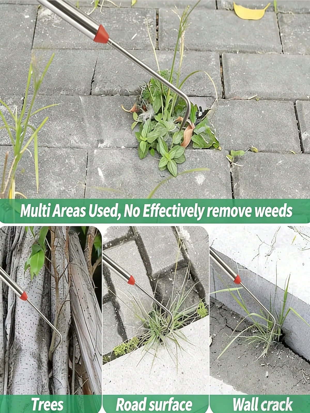 A Versatile, Space-Saving Gardening Tool That Allows You To Clean Crevices On The Ground Without Bending Over, Easily Removing Moss And Weeds Between Stones And Bricks