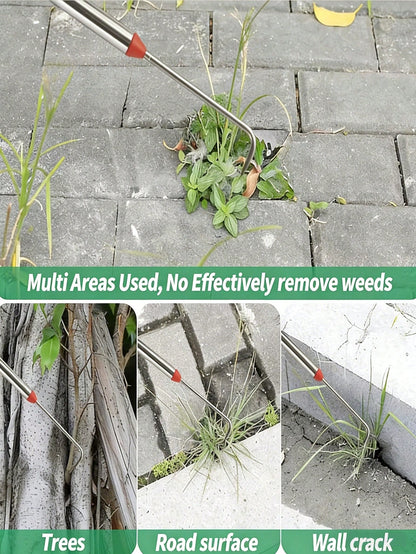 A Versatile, Space-Saving Gardening Tool That Allows You To Clean Crevices On The Ground Without Bending Over, Easily Removing Moss And Weeds Between Stones And Bricks