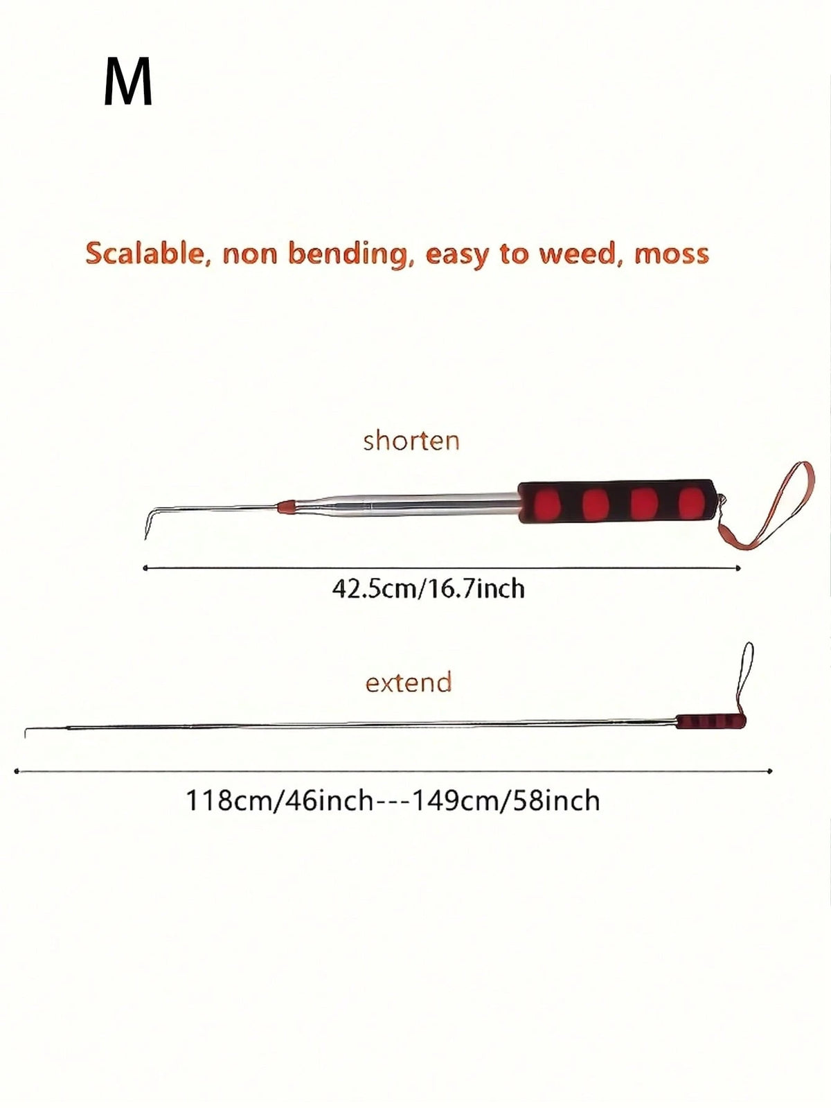 A Versatile, Space-Saving Gardening Tool That Allows You To Clean Crevices On The Ground Without Bending Over, Easily Removing Moss And Weeds Between Stones And Bricks