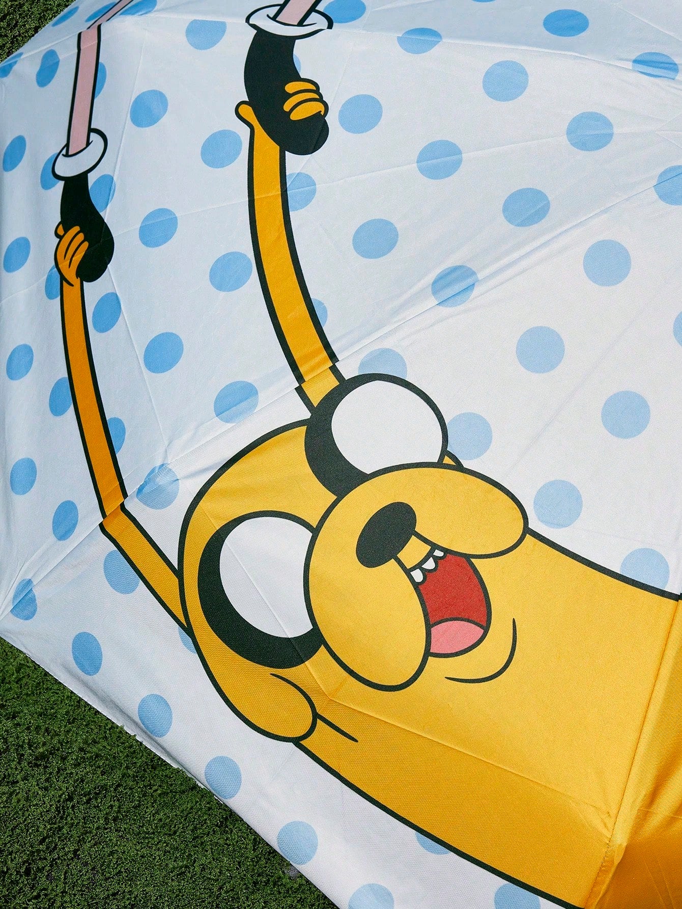 ADVENTURE TIME X Joivida 1pc Cute Cartoon Folding Umbrella Portable Compact Mini Umbrella With Sleeve, Lightweight Rain Sun Protection Umbrella For Women Travel Outdoor