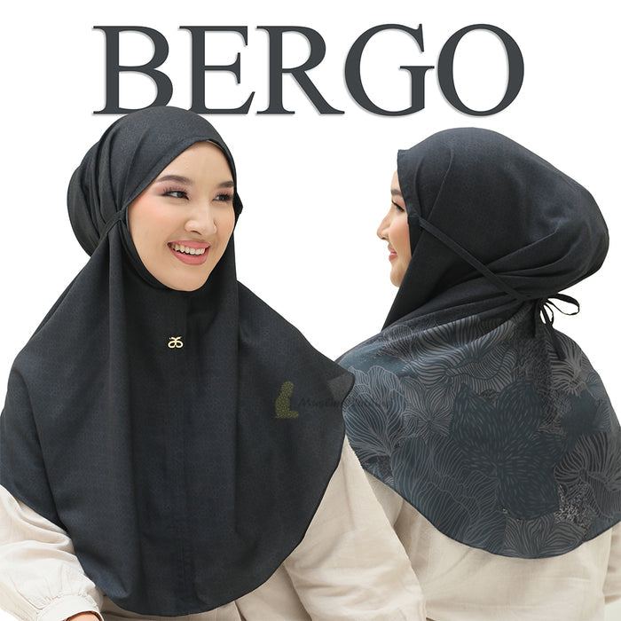 Aisyah Scarves® Bergo Poppy Black