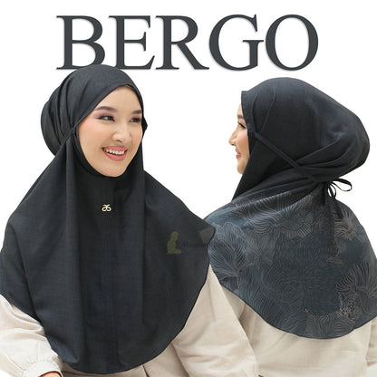 Aisyah Scarves® Bergo Poppy Black
