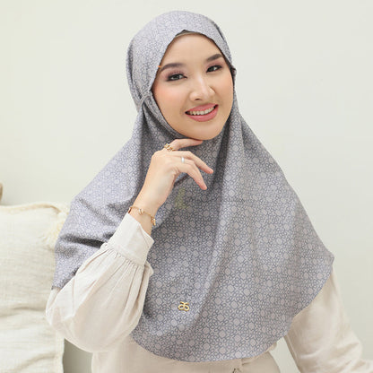 Aisyah Scarves® Bergo Poppy Gray