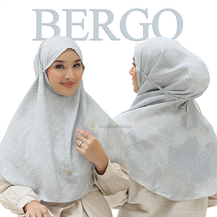 Aisyah Scarves® Bergo Poppy Light Blue