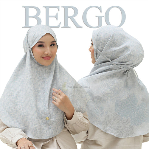 Aisyah Scarves® Bergo Poppy Light Blue
