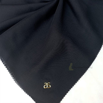 Aisyah Scarves® Black Basic Series Titanium Voal Scarf Hijab