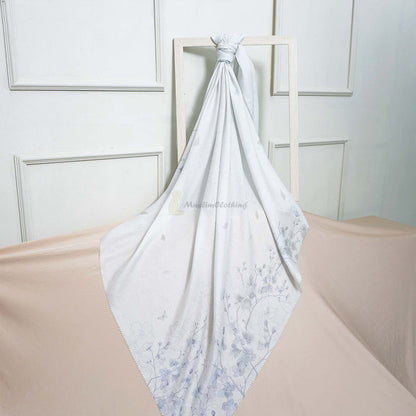 Aisyah Scarves® Bliss Light Green Blossom Series Scarf Hijab