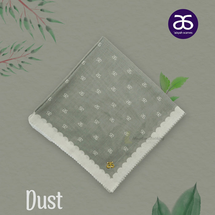 Aisyah Scarves® Dust Monogram Series Ultrafine Voal Scarf Hijab