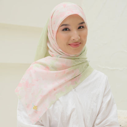 Aisyah Scarves® Green Nuruu Series Ultrafine Voal Scarf Hijab