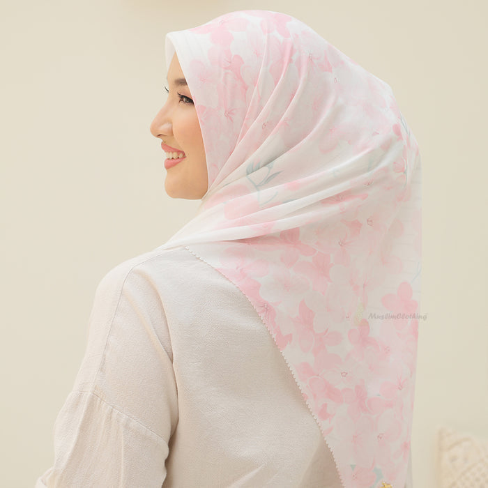 Aisyah Scarves® White Nuruu Series Ultrafine Voal Scarf Hijab