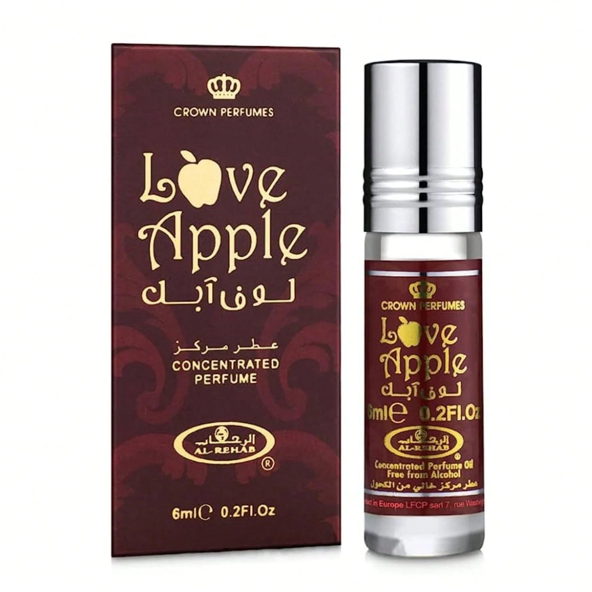 Al-Rehab Love Apple Premium Arabian Perfume Oil- 6Ml