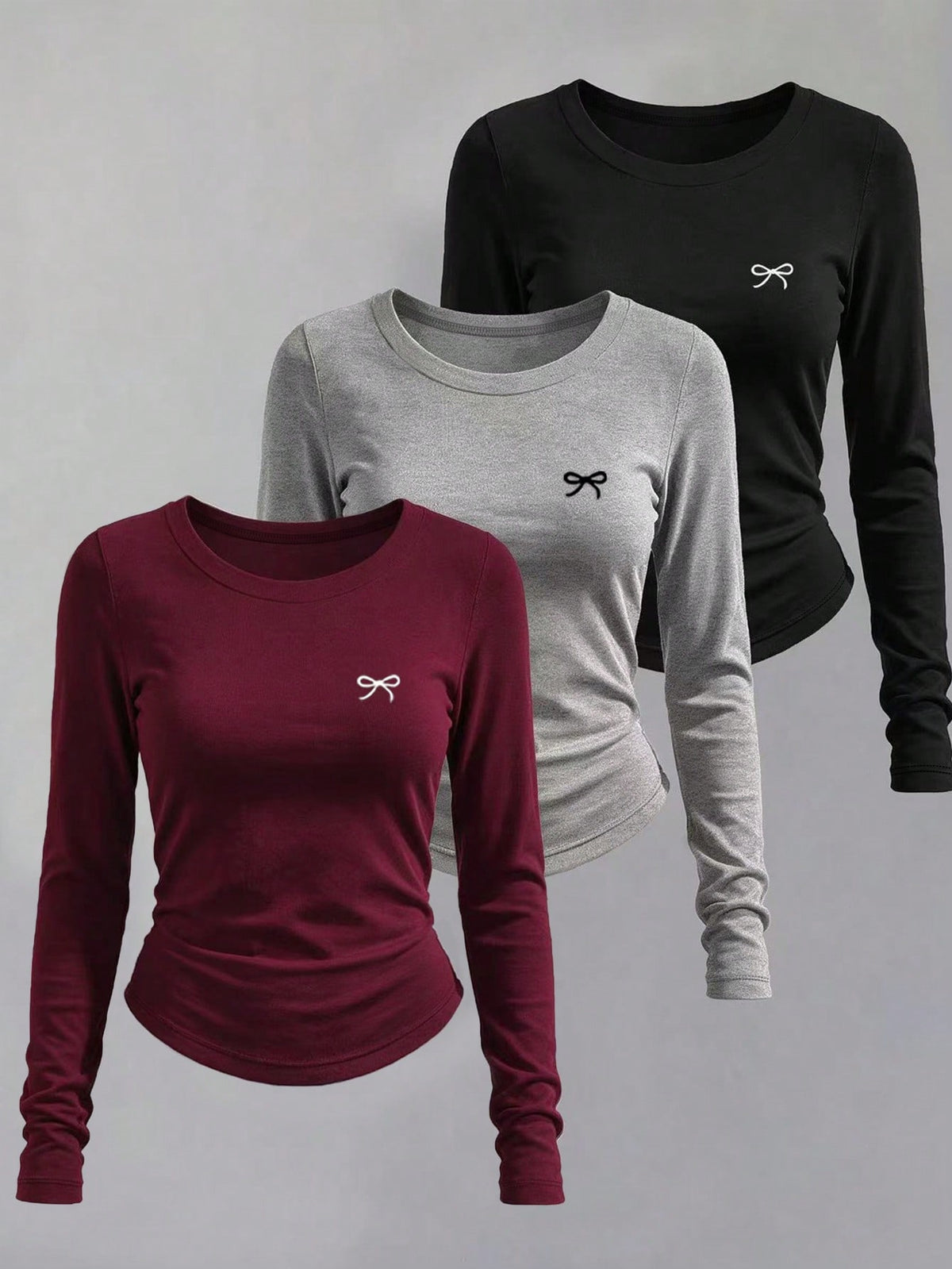 All-Match Versatile Casual Slim Fit Long Sleeve Women T-Shirt Fall Cloth For Women