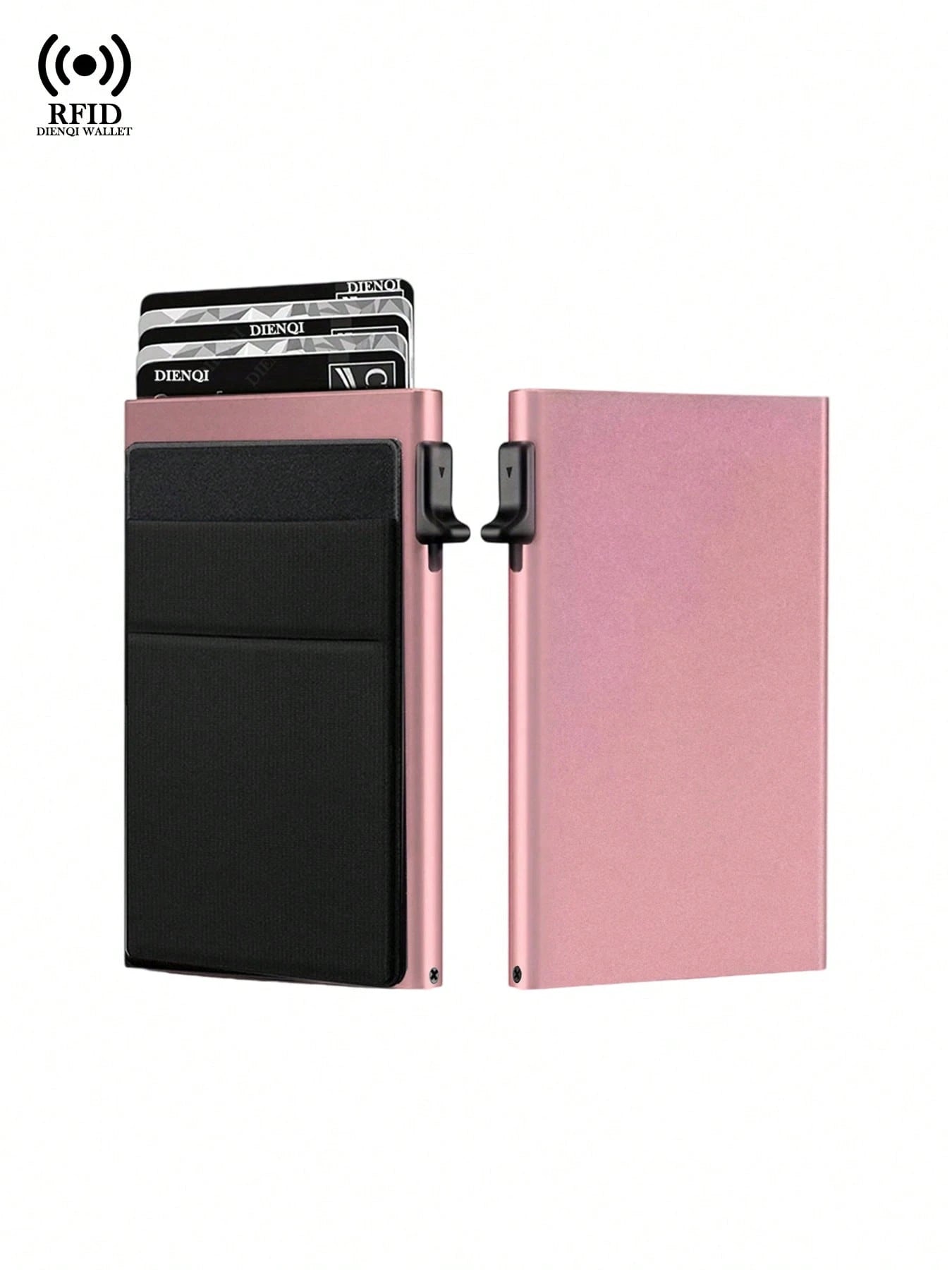 Aluminum Alloy Anti-Theft Bank Card Holder Wallet Mini Wallet For Men And Women Birthday/Valentine's Day/Father's Day Gift Travel Back To School For Women Wallet Purse Wallet RFID Wallet Card Wallet W