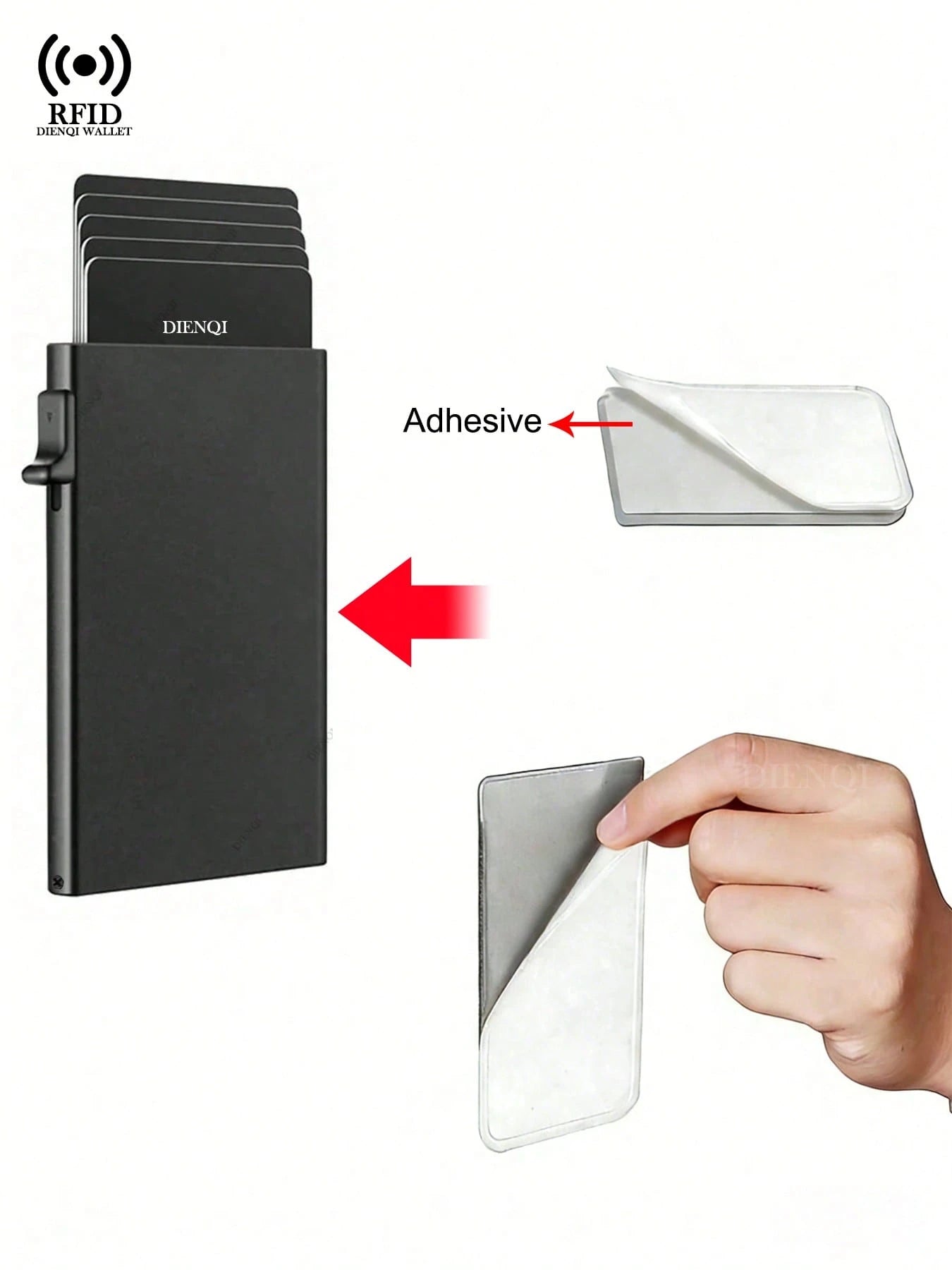 Aluminum Alloy Anti-Theft Bank Card Holder Wallet Mini Wallet For Men And Women Birthday/Valentine's Day/Father's Day Gift Travel Back To School For Women Wallet Purse Wallet RFID Wallet Card Wallet W