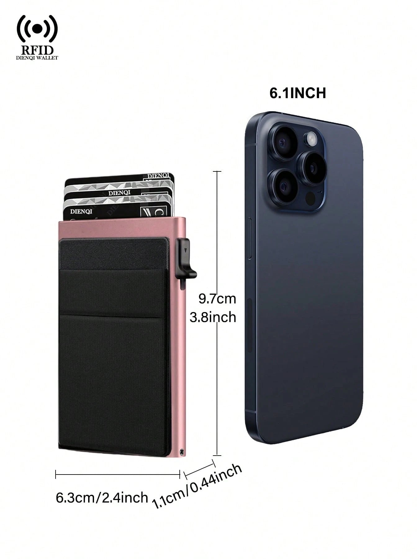 Aluminum Alloy Anti-Theft Bank Card Holder Wallet Mini Wallet For Men And Women Birthday/Valentine's Day/Father's Day Gift Travel Back To School For Women Wallet Purse Wallet RFID Wallet Card Wallet W