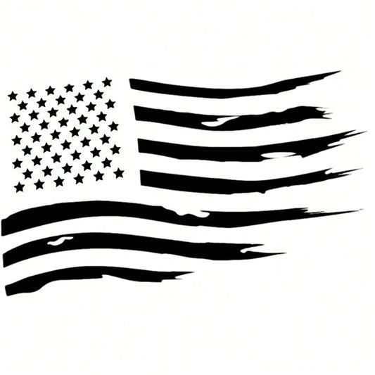 American Flag Stickers,20.47"X11.81"Vintage Stripe Decals American Flag Truck Tailgate Vinyl Decals,Suitable For Car Hoods,SUVs,Windows,Doors,Side Windshields,Car Sticker Decorations Car Sticker Decor