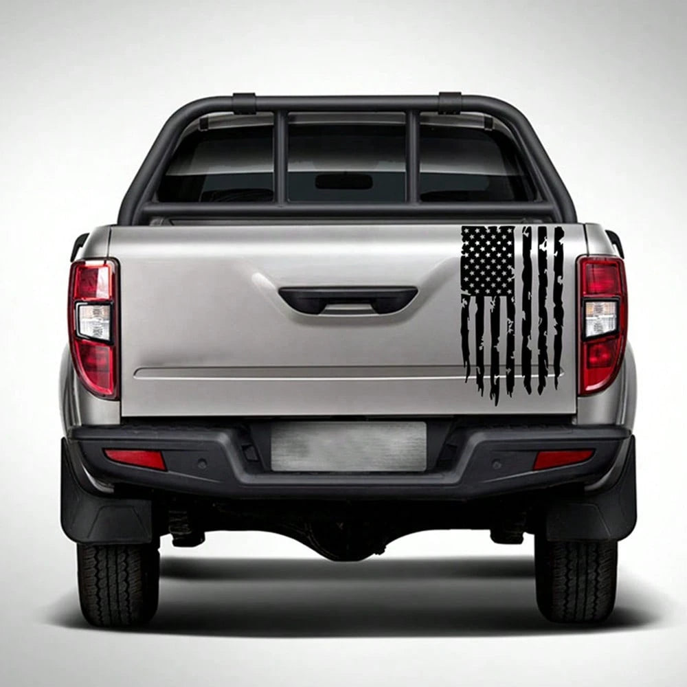 American Flag Stickers,20.47"X11.81"Vintage Stripe Decals American Flag Truck Tailgate Vinyl Decals,Suitable For Car Hoods,SUVs,Windows,Doors,Side Windshields,Car Sticker Decorations Car Sticker Decor