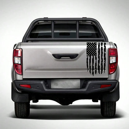 American Flag Stickers,20.47"X11.81"Vintage Stripe Decals American Flag Truck Tailgate Vinyl Decals,Suitable For Car Hoods,SUVs,Windows,Doors,Side Windshields,Car Sticker Decorations Car Sticker Decor