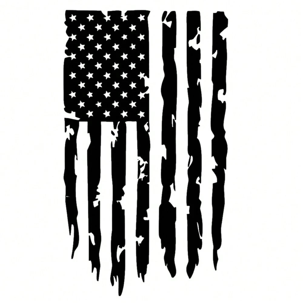 American Flag Stickers,20.47"X11.81"Vintage Stripe Decals American Flag Truck Tailgate Vinyl Decals,Suitable For Car Hoods,SUVs,Windows,Doors,Side Windshields,Car Sticker Decorations Car Sticker Decor