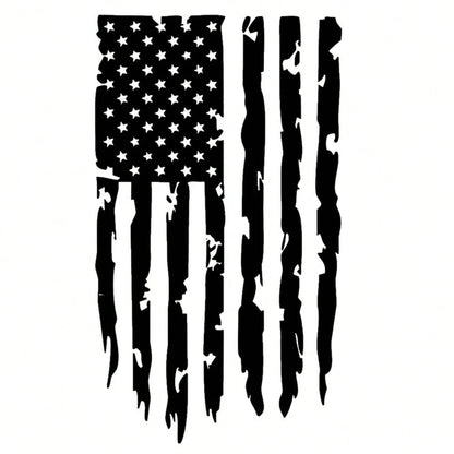 American Flag Stickers,20.47"X11.81"Vintage Stripe Decals American Flag Truck Tailgate Vinyl Decals,Suitable For Car Hoods,SUVs,Windows,Doors,Side Windshields,Car Sticker Decorations Car Sticker Decor