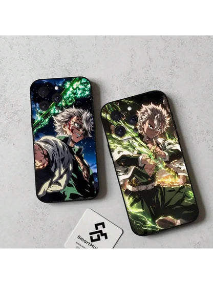 Anime Sanemi Phone Case Soft TPU Skin-Friendly For IPhone 17/16/15/14/13/12/11 Series: PRO, MAX, PLUS,Mini
