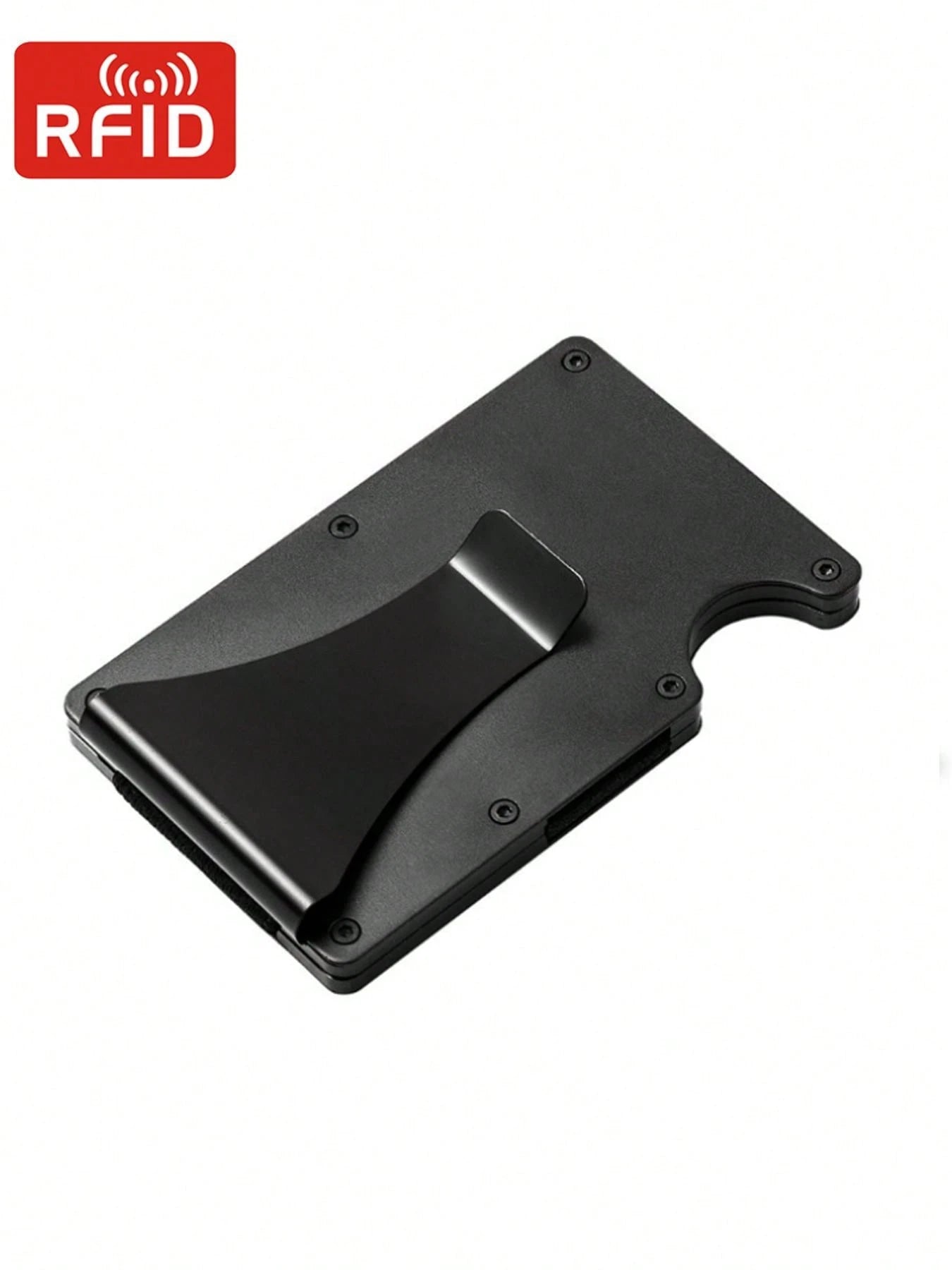 Anti Rfid Credit Card Holder Men Wallet High Quality Slim Thin Metal Bank Cardholder Case Money Clip Black Mini Card Wallet Gift For Men,Father's Day
