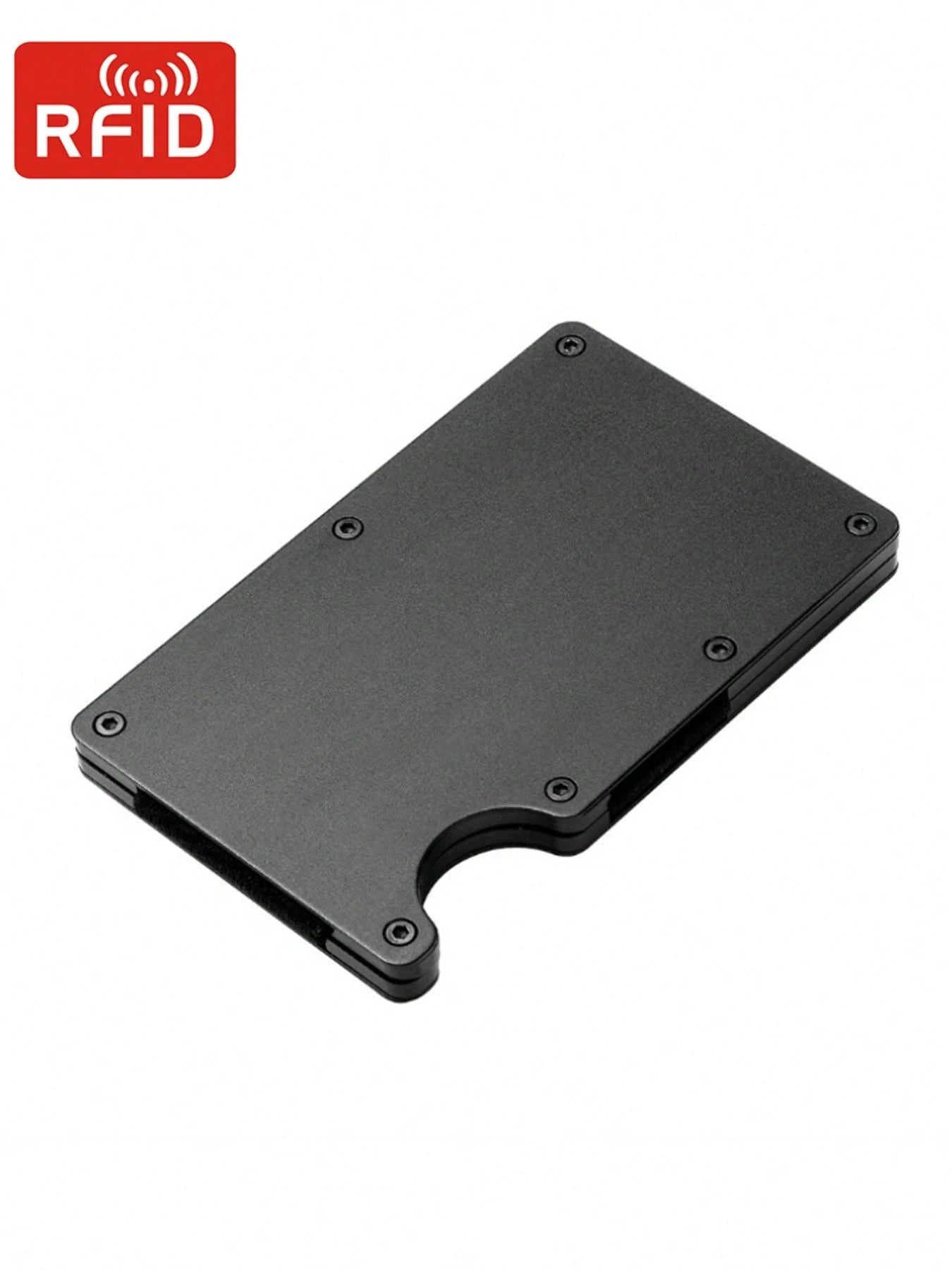 Anti Rfid Credit Card Holder Men Wallet High Quality Slim Thin Metal Bank Cardholder Case Money Clip Black Mini Card Wallet Gift For Men,Father's Day