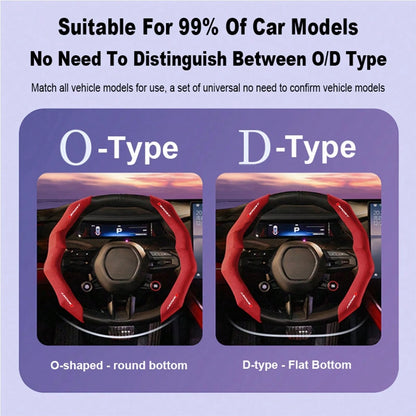 Anti-Slip Elastic Breathable Car Steering Wheel Protector Cover Stylish Auto Interior Decor