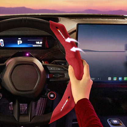 Anti-Slip Elastic Breathable Car Steering Wheel Protector Cover Stylish Auto Interior Decor