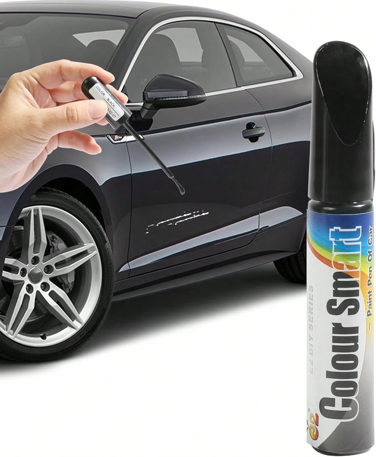 AOCISKA Car Scratch Repair,Scratch Remover For Vehicles,Car Remover Scratch Paint Pen Car Touch Up Paint Fill Paint Pen,Car Accessories Touch-Up Pen Car Scratch Remover For Deep Scratches (Black)