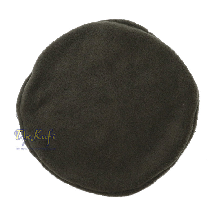 Army Green Afghani Pakol Stretchable Faux Wool Soft Mujahidin Kufi Hat