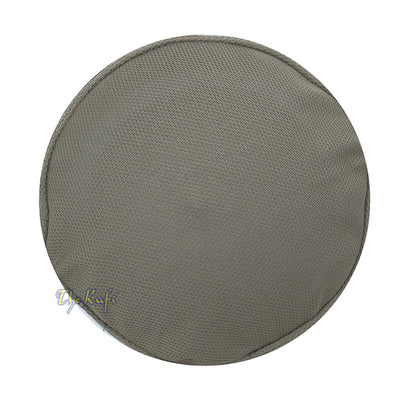 Army Green with Gray Madun Vented Top Pliable Two-Color Round Kufi Hat