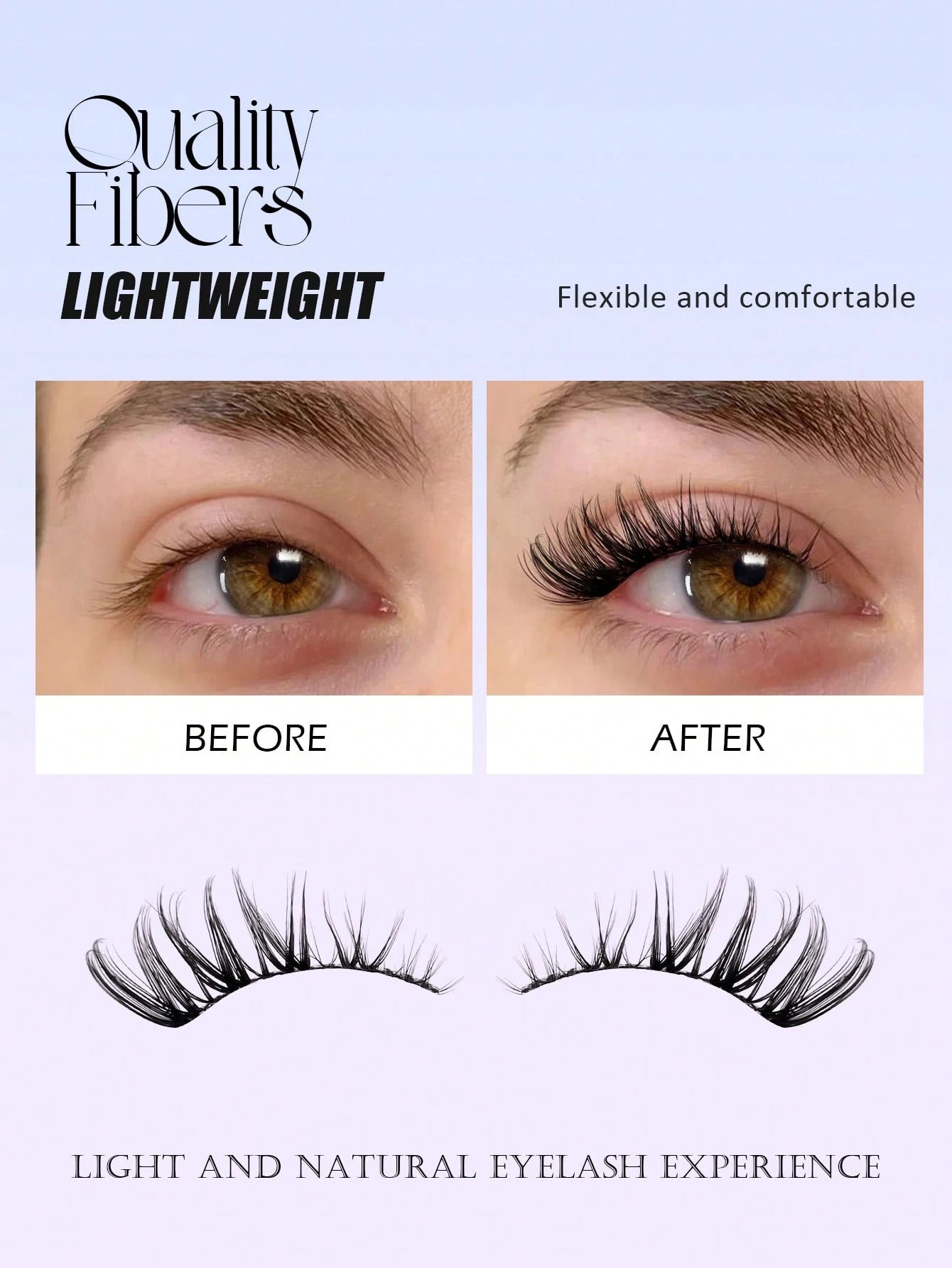 Asiteo 7 Pairs Cat Eye False Eyelashes, Natural & Delicate, Criss-Cross Fluffy, Curled Corners, Suitable For Daily Wear And Commuting