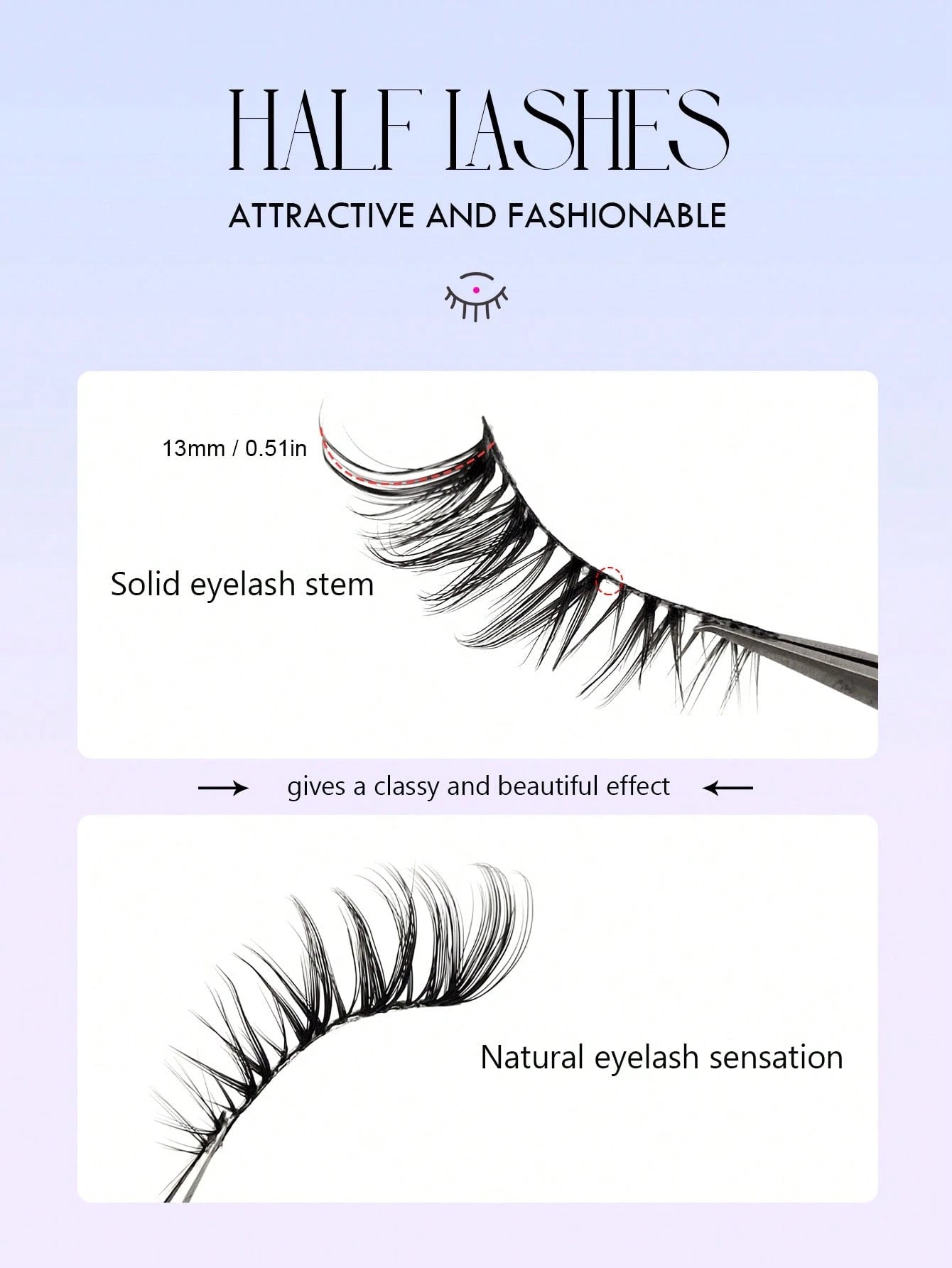 Asiteo 7 Pairs Cat Eye False Eyelashes, Natural & Delicate, Criss-Cross Fluffy, Curled Corners, Suitable For Daily Wear And Commuting