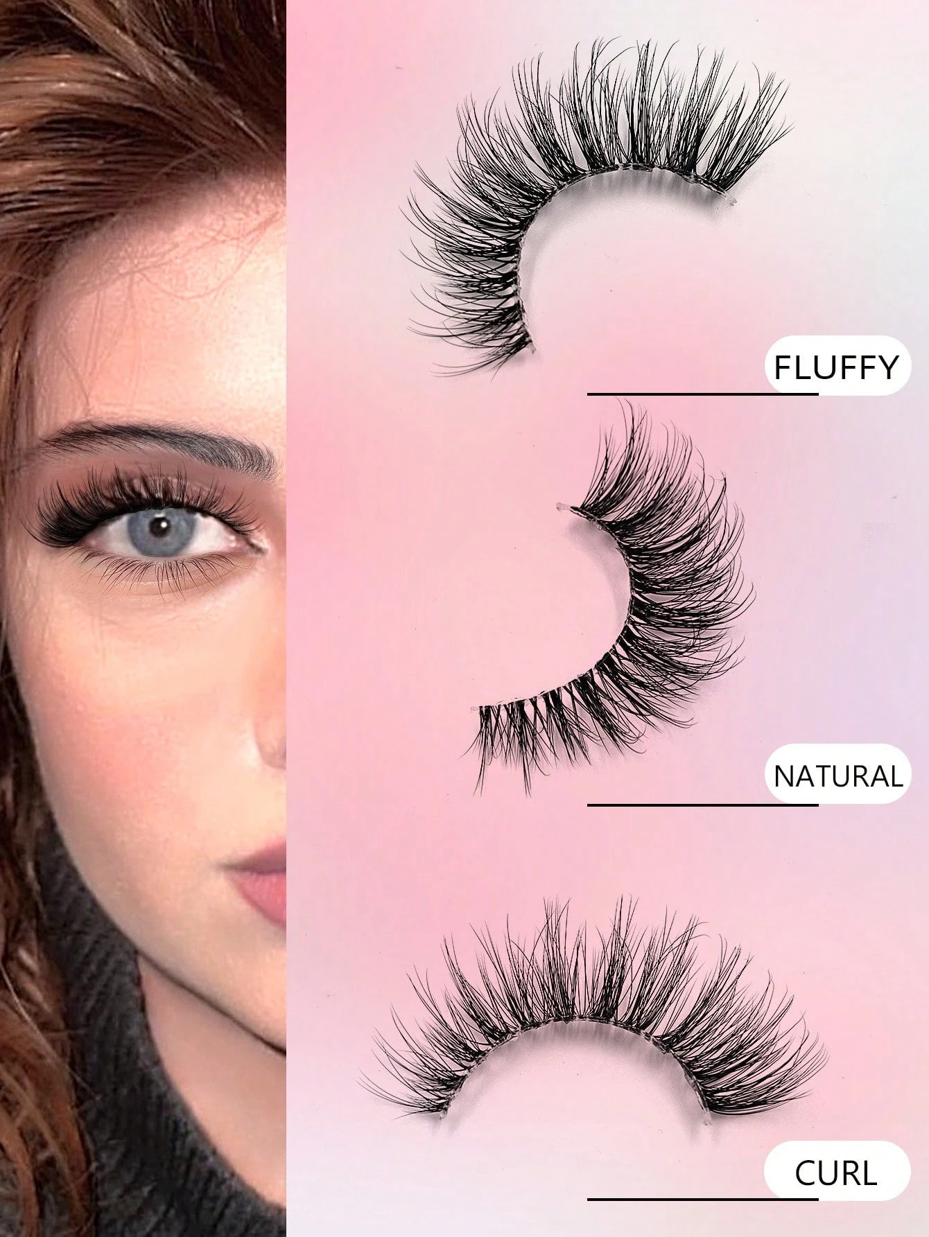 Asiteo 7 Pairs Luxury Fluffy False Eyelashes- Thick & Long, 3D Lashes, Reusable, Soft & Lightweight, Mink-Like Lash Strips For Alluring Eye Makeup