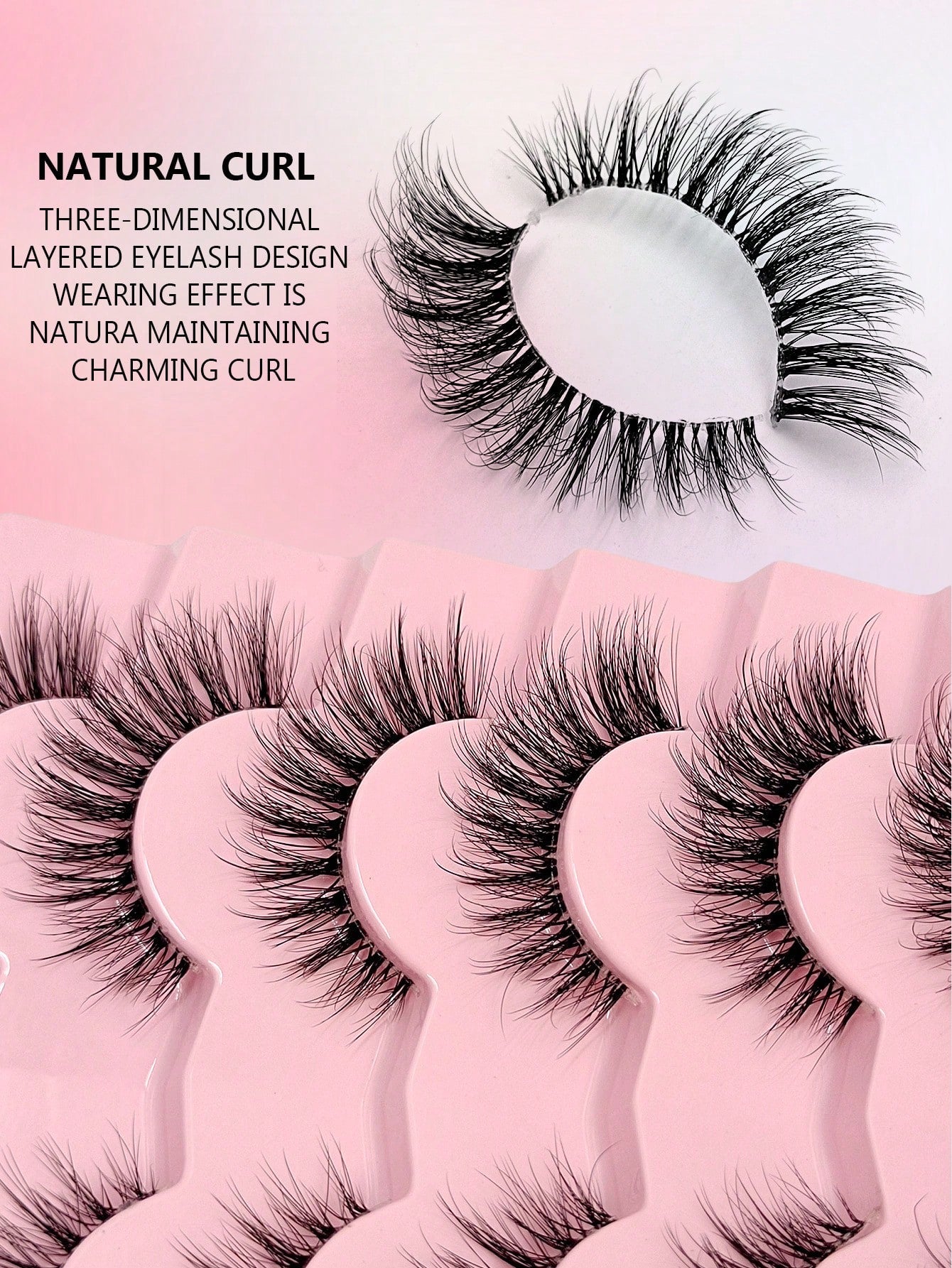 Asiteo 7 Pairs Luxury Fluffy False Eyelashes- Thick & Long, 3D Lashes, Reusable, Soft & Lightweight, Mink-Like Lash Strips For Alluring Eye Makeup