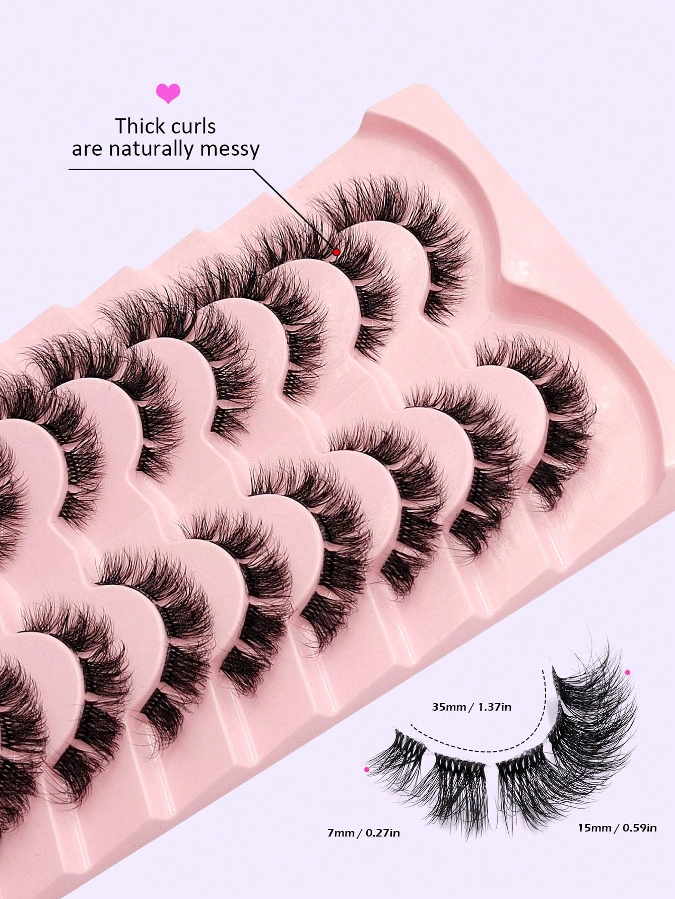 Asiteo 9 Pairs Cat Eye False Eyelashes, Fluffy Messy Natural Long Transparent Band Fake Lashes, Flared Ends To Elongate Eyes, Faux Mink Lashes, Makeup False Eyelashes